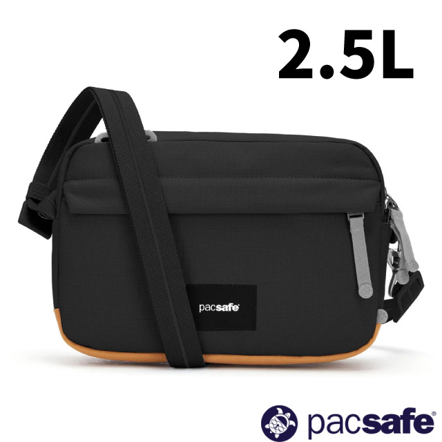 【Pacsafe】Go Anti-Theft Crossbody 防盜斜背包2.5L.側背包/35105130 噴射黑✿30E010